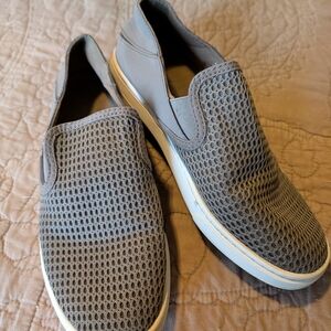 OluKai Pehuea Olive Green Slip-On Women's Sneakers